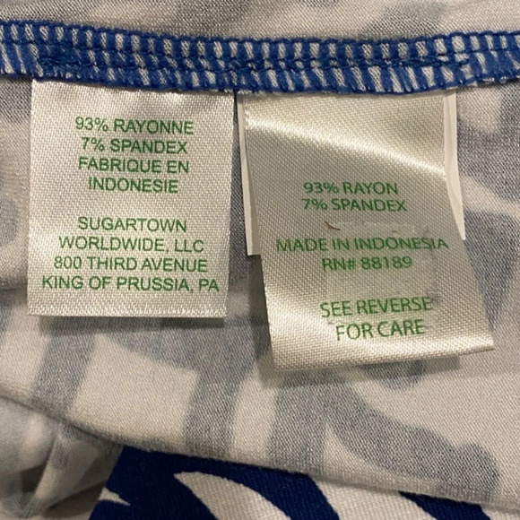 Lilly Pulitzer Sophie Dress Indigo Home Slice Blue Pineapple Print, 16830 - Picture 9 of 12